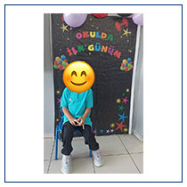 Bebekken karaciğer nakli yaptığımız hasta – ilkokulda ilk gün